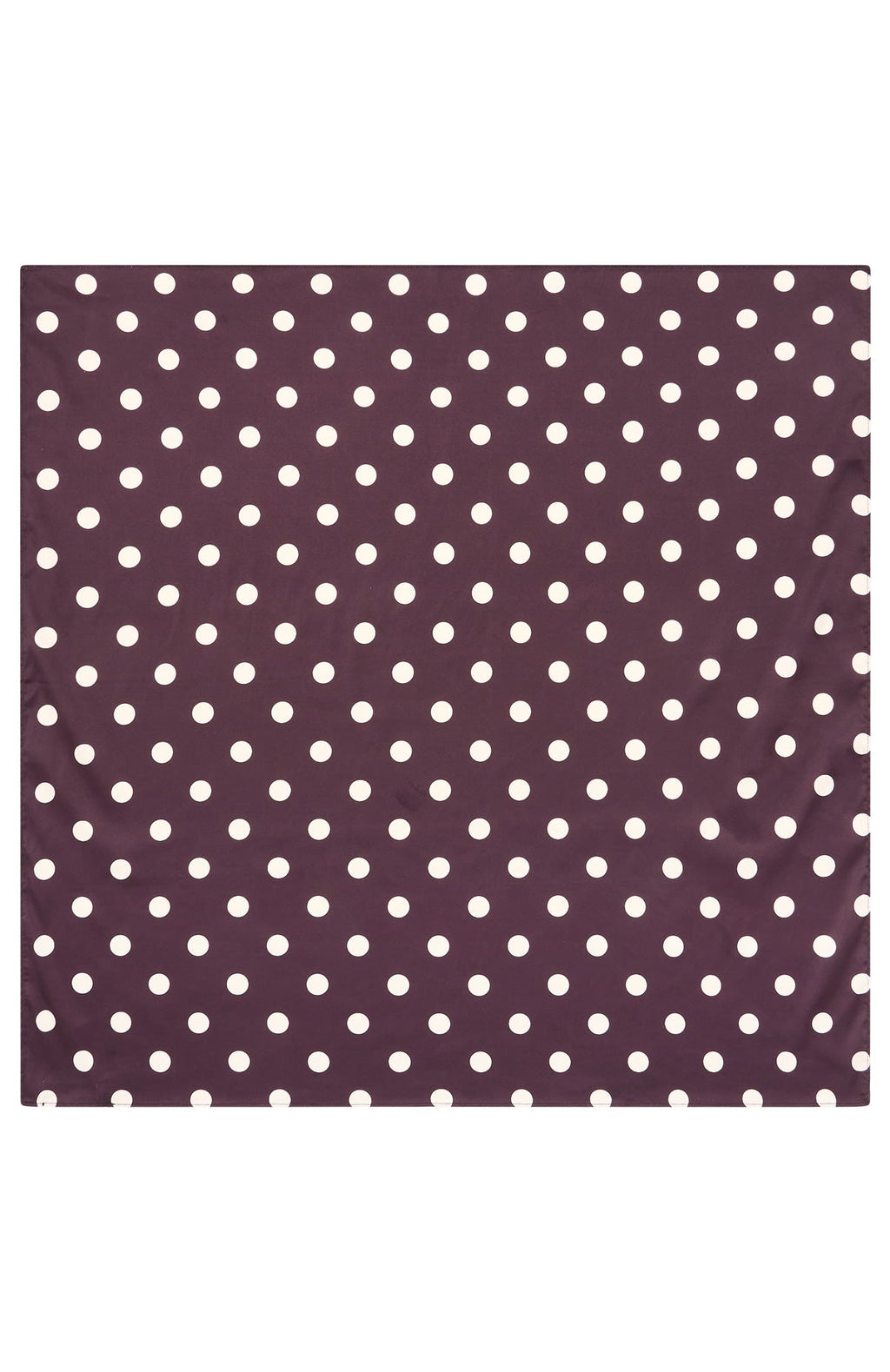 Broken Love Scarf Choc/Cream Polka Dot