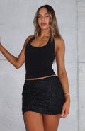 Do What I'm Told Mini Skirt Black