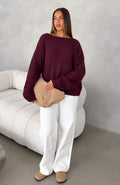 Softer Love Knit Sweater Merlot